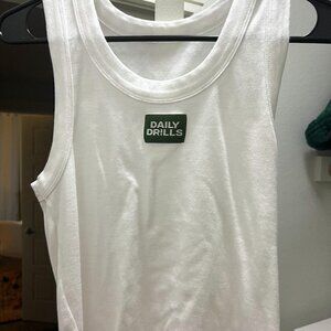 Daily Drills Logo Ribbed Tank Size M/L